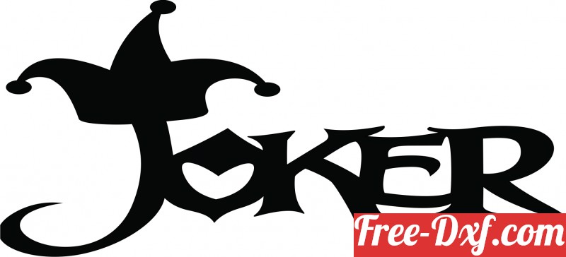 Download Joker Logo Art Sign Bvn7q High Quality Free Dxf Files, S