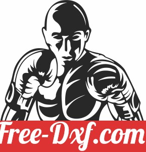 Boxer boxing clipart