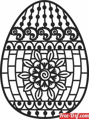 download decorative easter egg free ready for cut