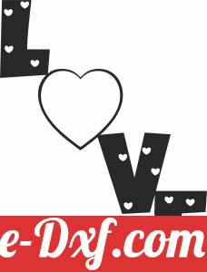love Heart wall sign