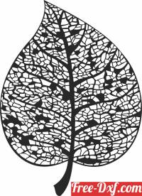 download leaf wall arts free ready for cut