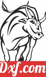 bull buffalo clipart