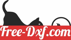 cat with bird clipart