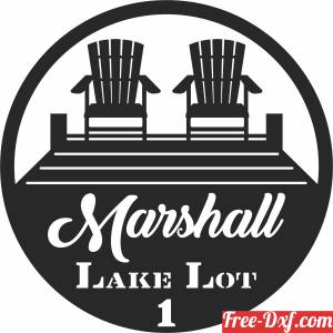 download custom lake wall sign free ready for cut