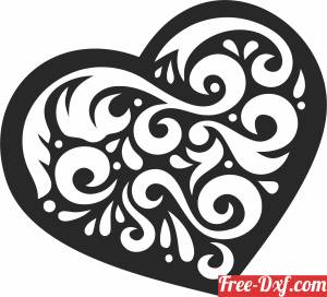 download heart art free ready for cut