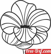 download Decorative Flower art free ready for cut