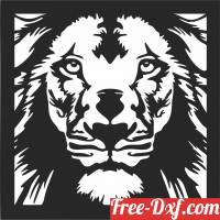 download lion face wall decor free ready for cut