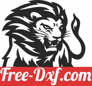 angry lion clipart