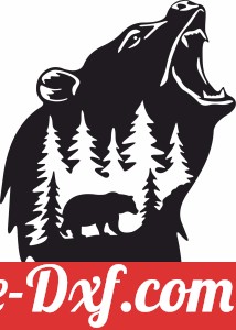 Bear Scene Art Wall Decor
