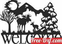 download elk welcome scene free ready for cut