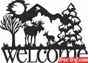 download elk welcome scene free ready for cut