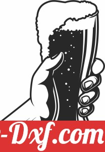 hand holding beer glass clipart
