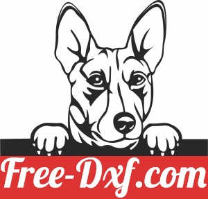 Basenji dog custom name sign
