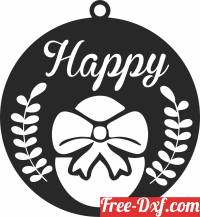 download happy Easter egg ornament clipart free ready for cut