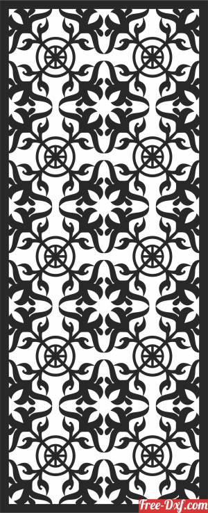 download pattern decorative  door Pattern free ready for cut