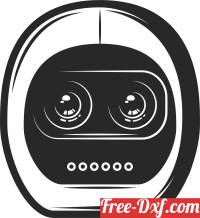 download Robot face free ready for cut