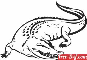 download Crocodile clipart free ready for cut