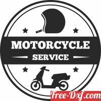 download motorcycle service logo free ready for cut