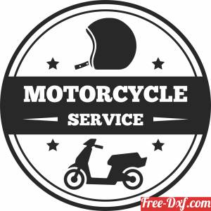 download motorcycle service logo free ready for cut