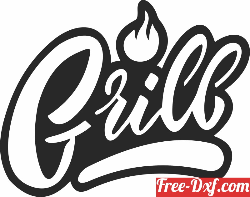 Download grill wall sign dxf DCDpo High quality free