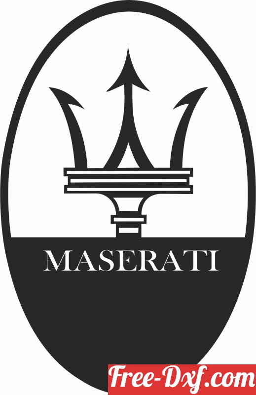 Download Maserati clipart DFvMP High quality free Dxf files, Svg,