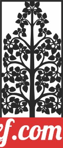 Decorative door screen tree pattern