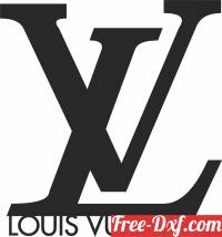download luis vuitton logo cliparts free ready for cut