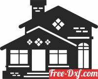 download frontal house clipart free ready for cut