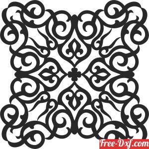 download Pattern wall art decor free ready for cut