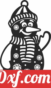 christmas snowman ornament clipart