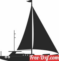 download sailboat silhouette free ready for cut