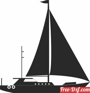 download sailboat silhouette free ready for cut