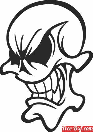 download drawings of cartoon skulls free ready for cut