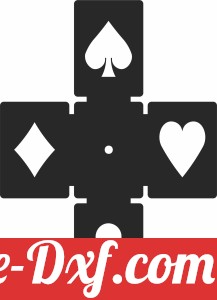 poker wall vinyl clock