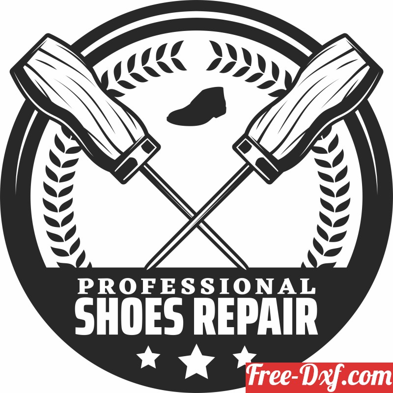 Download shoe repair quality logo sign DforI High quality free Dx