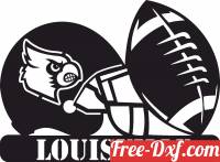 download Louisville Cardinals football NFL helmet LOGO free ready for cut