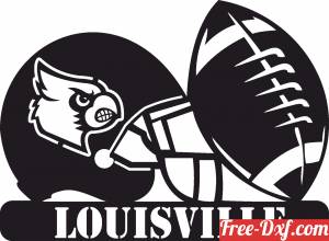 download Louisville Cardinals football NFL helmet LOGO free ready for cut