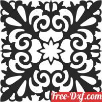 download floral mandala Pattern decor free ready for cut