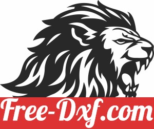angry lion clipart