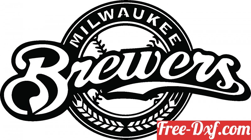Milwaukee Brewers Logo MLB Svg Cut Files Baseball Clipart