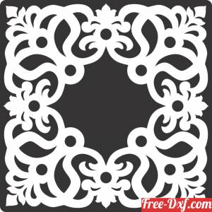 download wall deocorative pattern decor free ready for cut