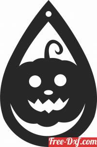 download Halloween pampking ornament Silhouette free ready for cut