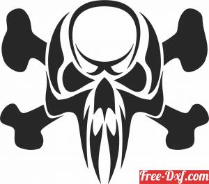 download vector Skull cliparts free ready for cut