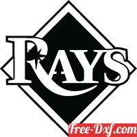 download Tampa Bay Rays baseball logo free ready for cut