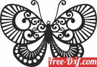 download Butterfly wall decor free ready for cut
