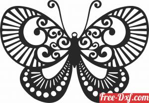 download Butterfly wall decor free ready for cut