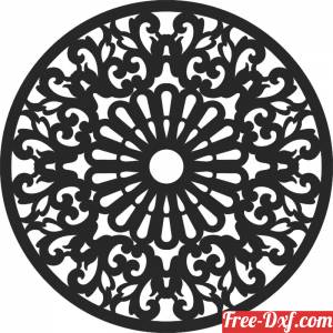 download Mandala round pattern all art free ready for cut