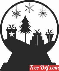 download christmas Globe clipart free ready for cut