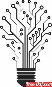download silhouette circuit board tree free ready for cut