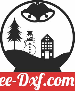 snowman Globe christmas art